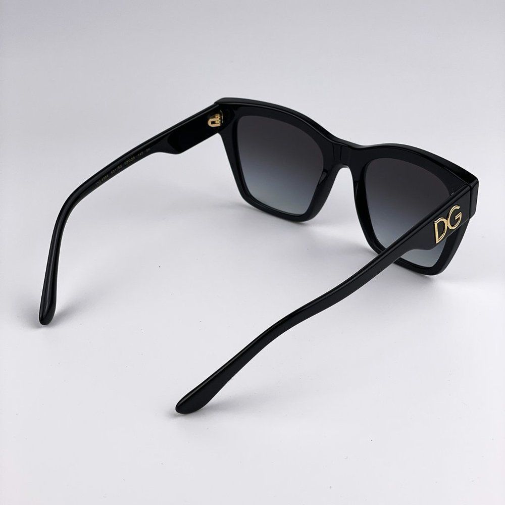 D&G DG4384 501/8G  Sunglasses Black Gray Square Women - Picture 10 of 10